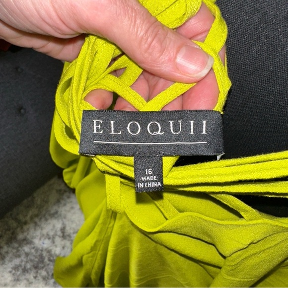 ELOQUII maxi dress  button  16 NWOT - Picture 6 of 9